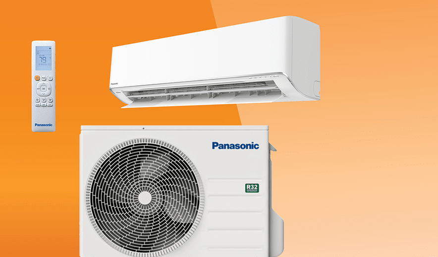 Thermopompe Panasonic avec télécommande et unité murale