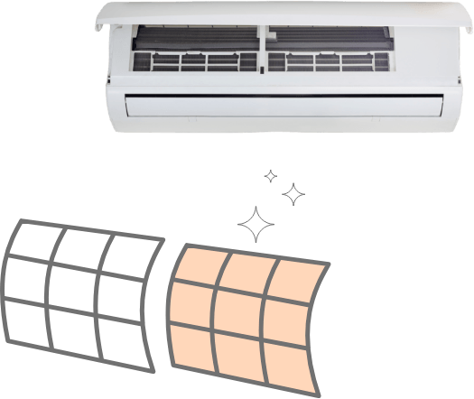 Thermopompe mural - nettoyage du filtre