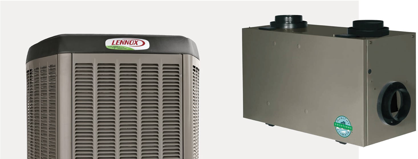 Thermopompe Lennox et échangeur d'air